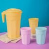 Water pitcher set with 3 cups