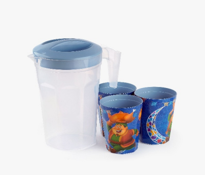 Water Jug With 3 Water Cups 1 Water Jug With 3 Water Cups